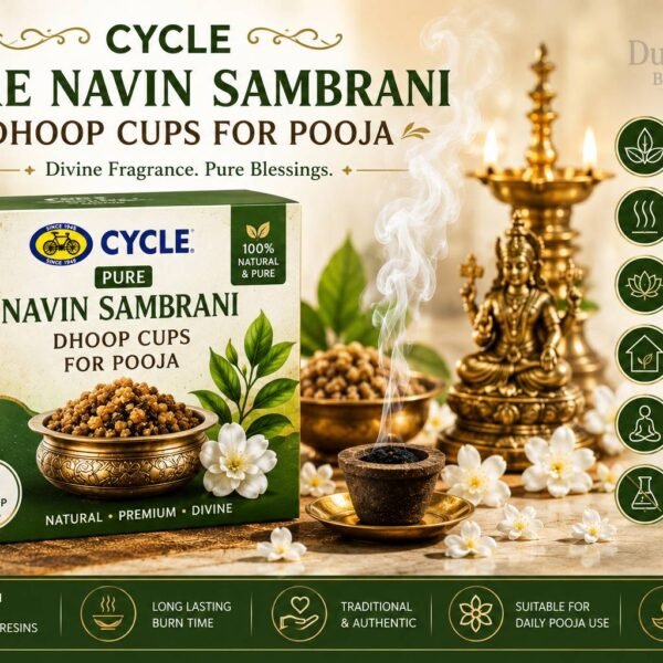 Cycle Pure Navin Sambrani Dhoop Cups for Pooja (45 pcs)
