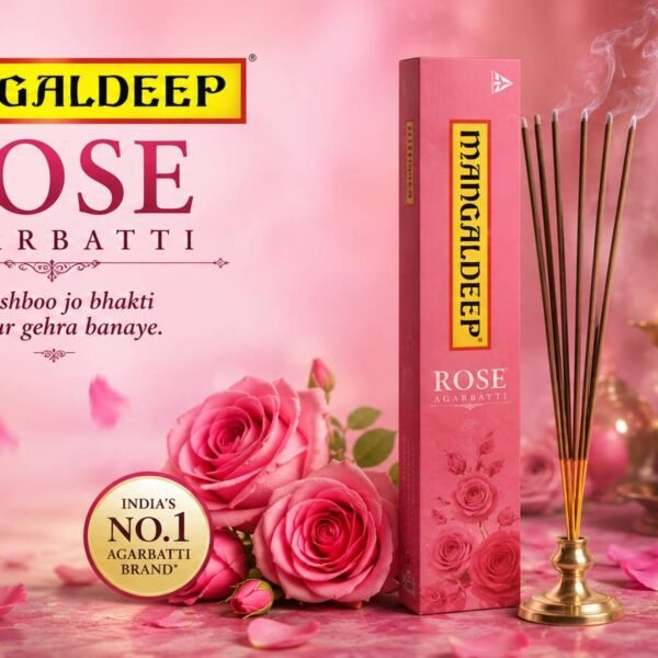 ITC Mangaldeep Rose (Mb) Agarbatti – 14 Sticks